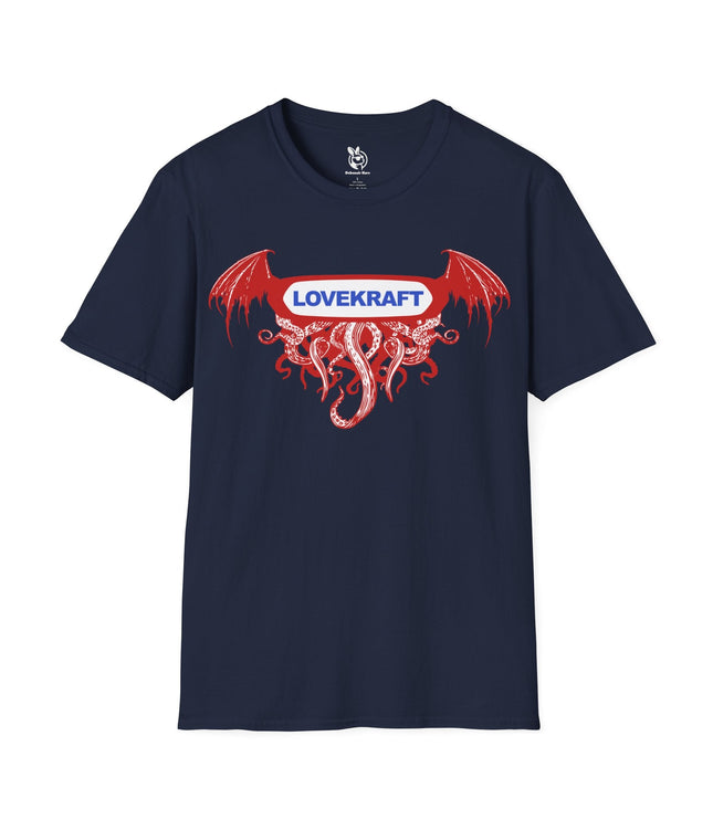 Lovecraft Tentacle Unisex T-Shirt in Navy .