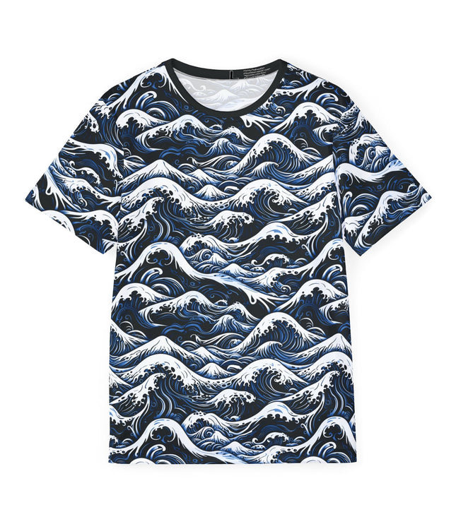 Turbulent Wave Soft Polyester Sports Jersey in 3XL .