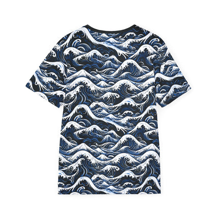 Turbulent Wave Soft Polyester Sports Jersey in .