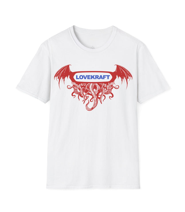 Lovecraft Tentacle Unisex T-Shirt in White .