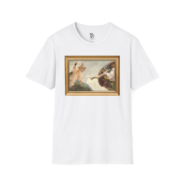 "The Slap" Creation of Catam Unisex T-Shirt in White .