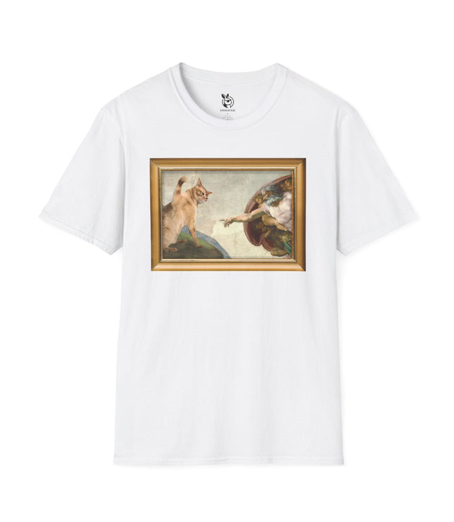 "The Slap" Creation of Catam Unisex T-Shirt in White .
