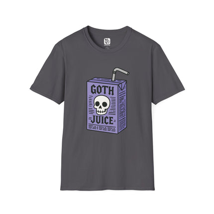 Goth Juice Sippy Unisex T-Shirt in Charcoal .