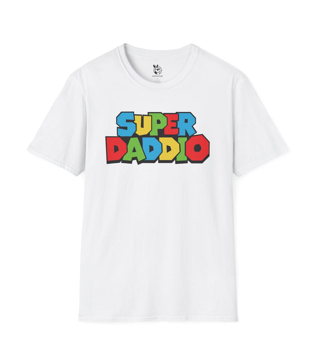Super Daddio Unisex T-Shirt in White .