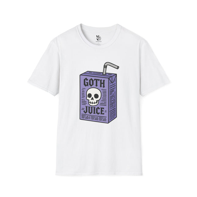Goth Juice Sippy Unisex T-Shirt in White .