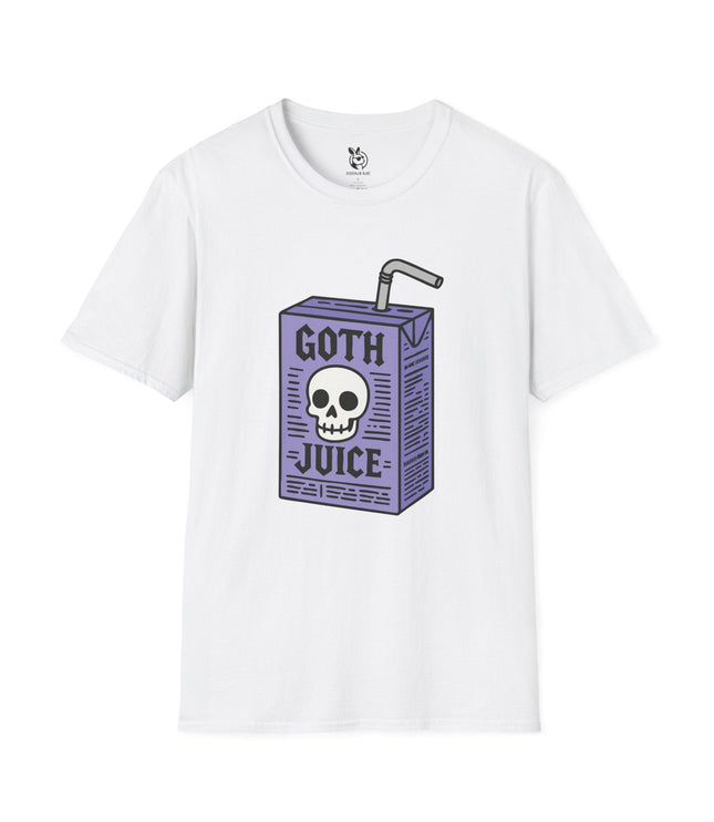 Goth Juice Sippy Unisex T-Shirt in White .